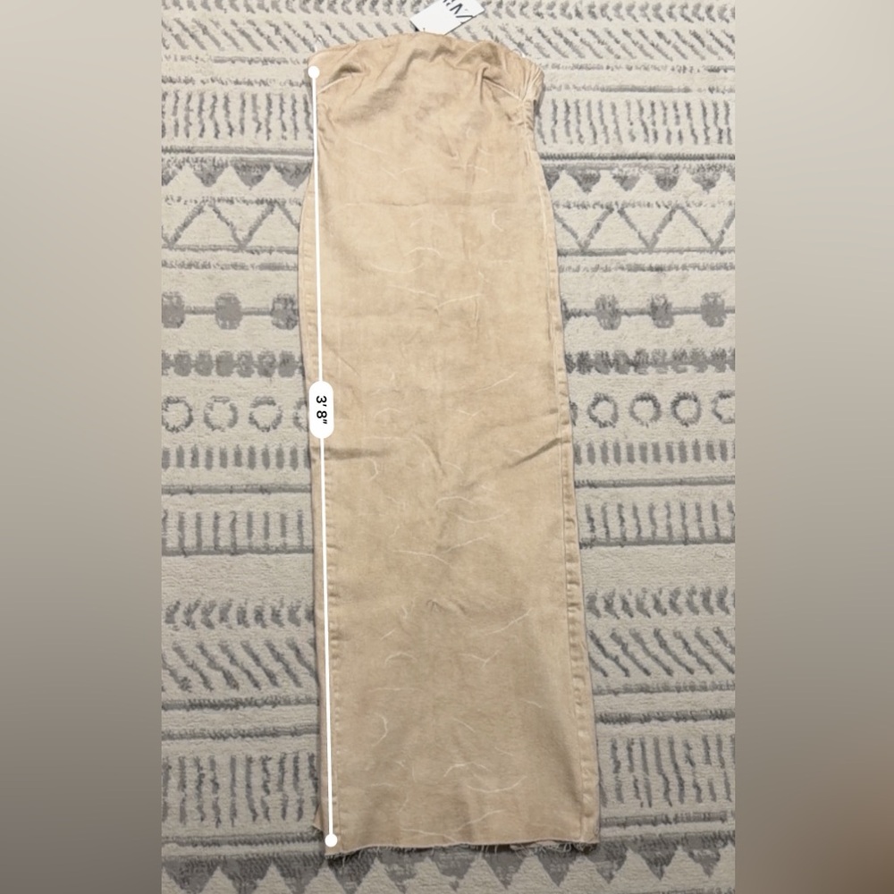Zara Tan Backless Dress